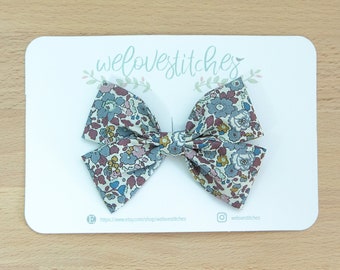 Liberty of London Bow Fabric hair clips - newborn headbands - bow Headband - infant headband - baby headband - Bow 65