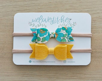 bow headbands set- newborn headbands - baby bow - baby girl - baby girl headbands - infant headband - baby headband - Toddler headbands