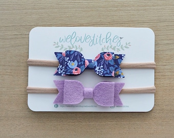 bow headbands set- newborn headbands - baby bow - baby girl - baby girl headbands - infant headband - baby headband - Toddler headbands