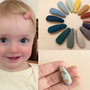 Liberty Snap Clips - Baby Snap Clips - Baby Hair Clips - Fringe Clips - Floral Hair Clips - Hair Clip Set - Toddler Clips