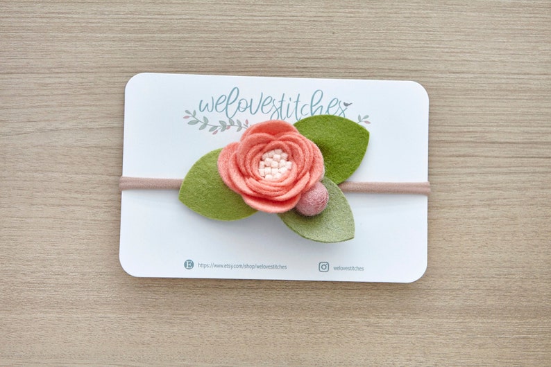 infant headband baby headband Spring Summer Floral headbands children/'s photo props felt flower headband newborn headbands