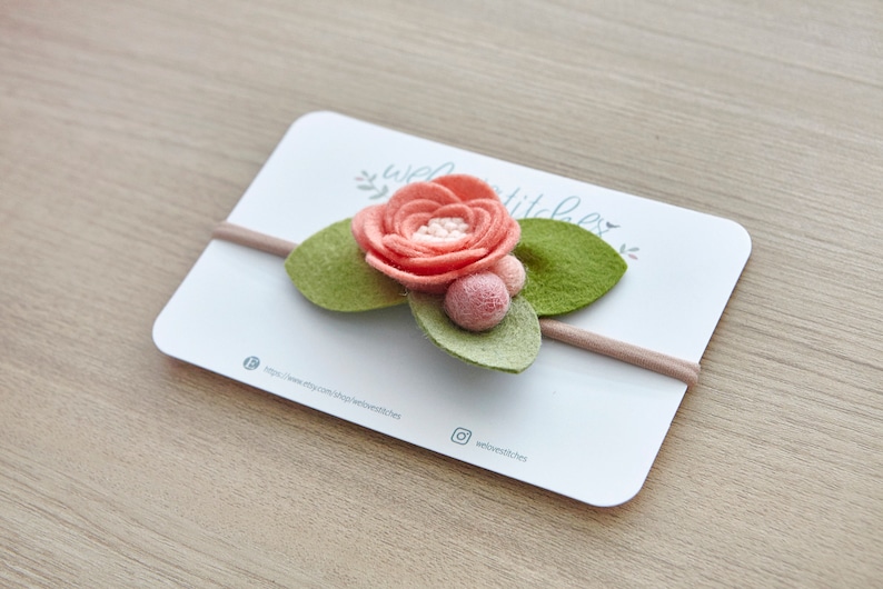 infant headband baby headband Spring Summer Floral headbands children/'s photo props felt flower headband newborn headbands