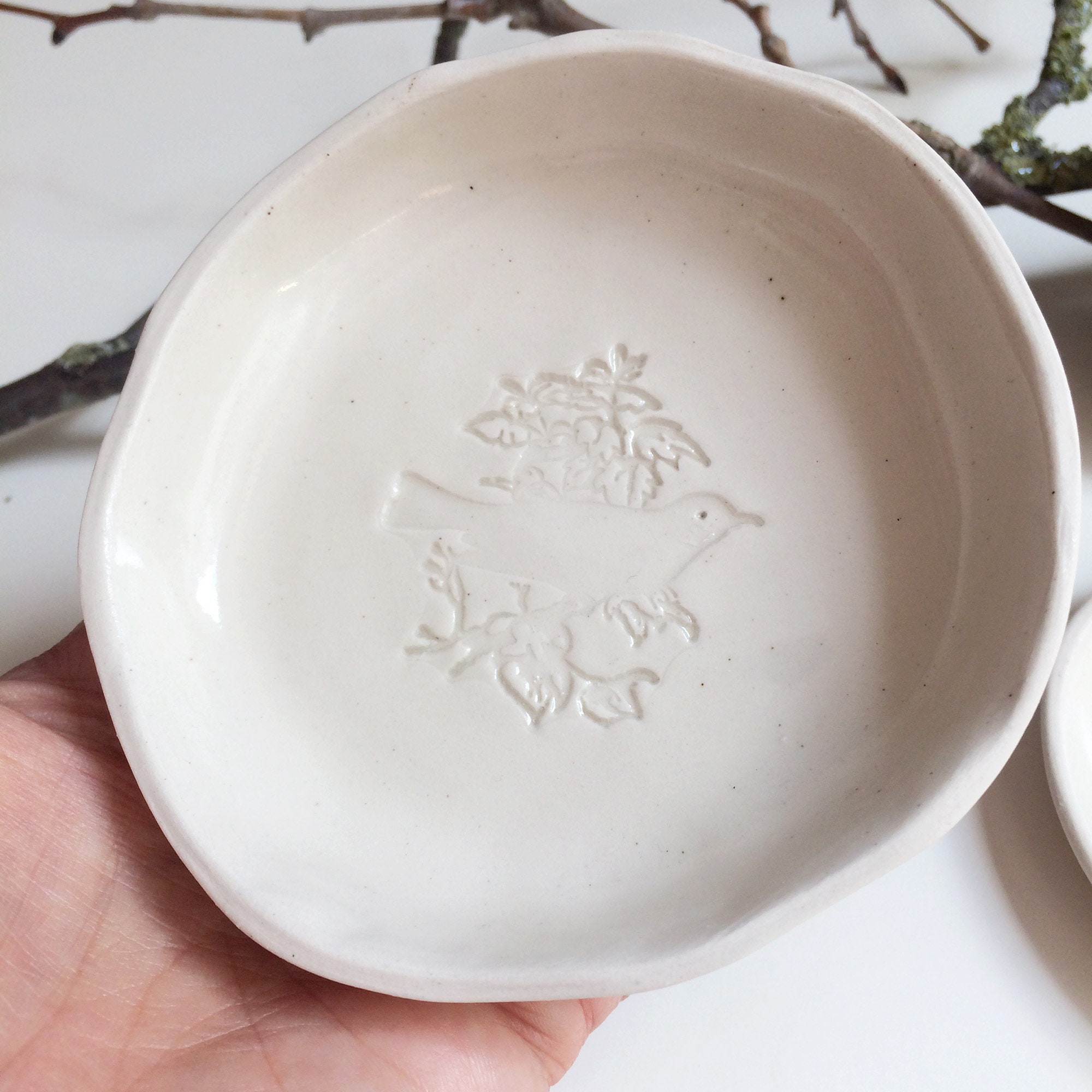 Modern jewelry dish set small trinket dish nature ring holder