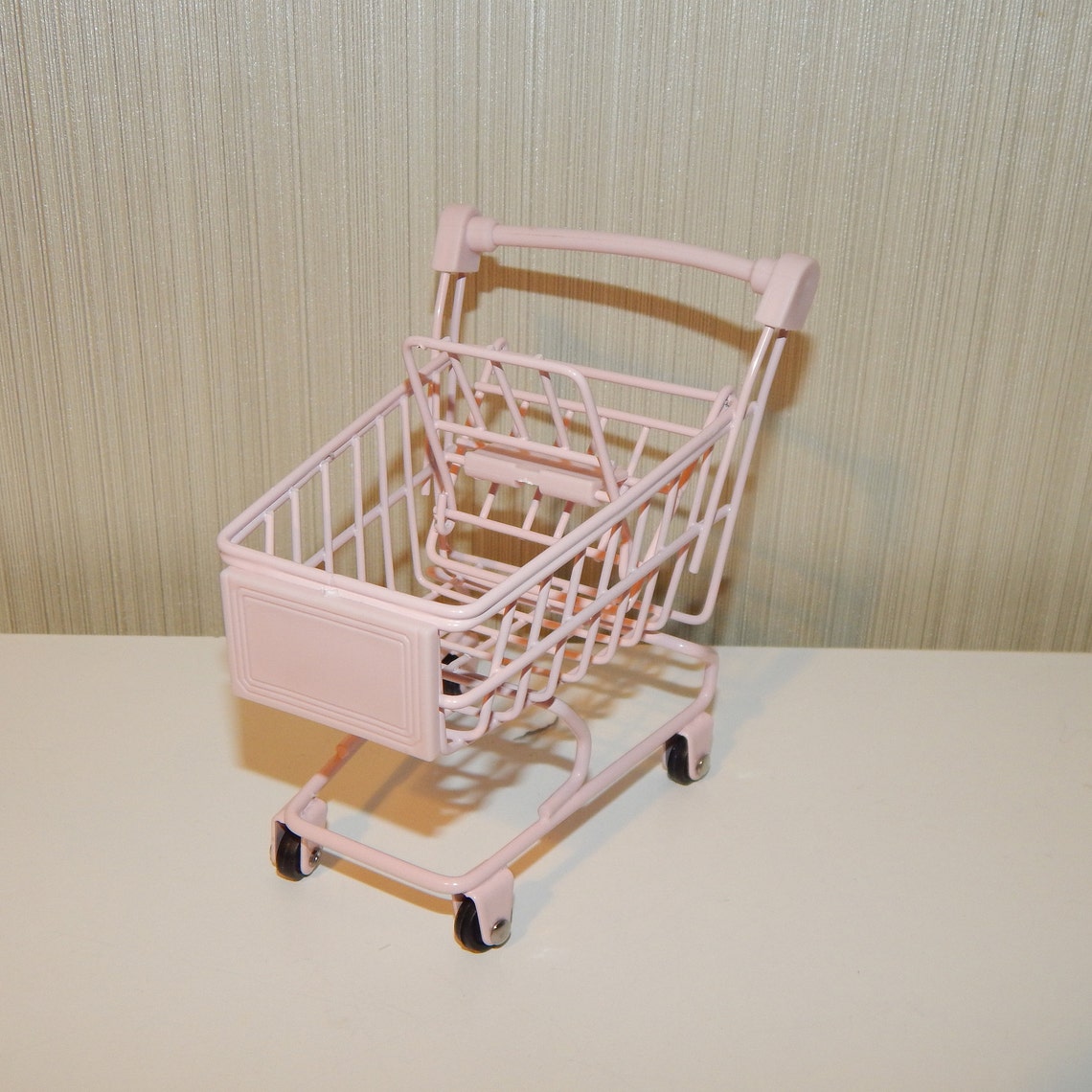 Mini Grocery Shopping Cart Trolley 11.5 cm. in Sweet Pink Etsy