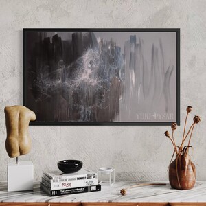 Ballerina Wall Art Canvas | Large Contemporary Art Print for Modern Dance Wall Decor Studio, Ballet Painting Print Dancer image 1