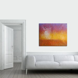 Abstract Ballet Print, Golden Wall Art Poster, Large Canvas Art Giclee Print, Dancer Gift image 7