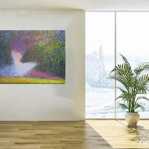 Abstract Ballet, Canvas Print Giclee ART PRINT, Ballerina Art, Modern Dancer, Colorful Print Rainbow Art image 4