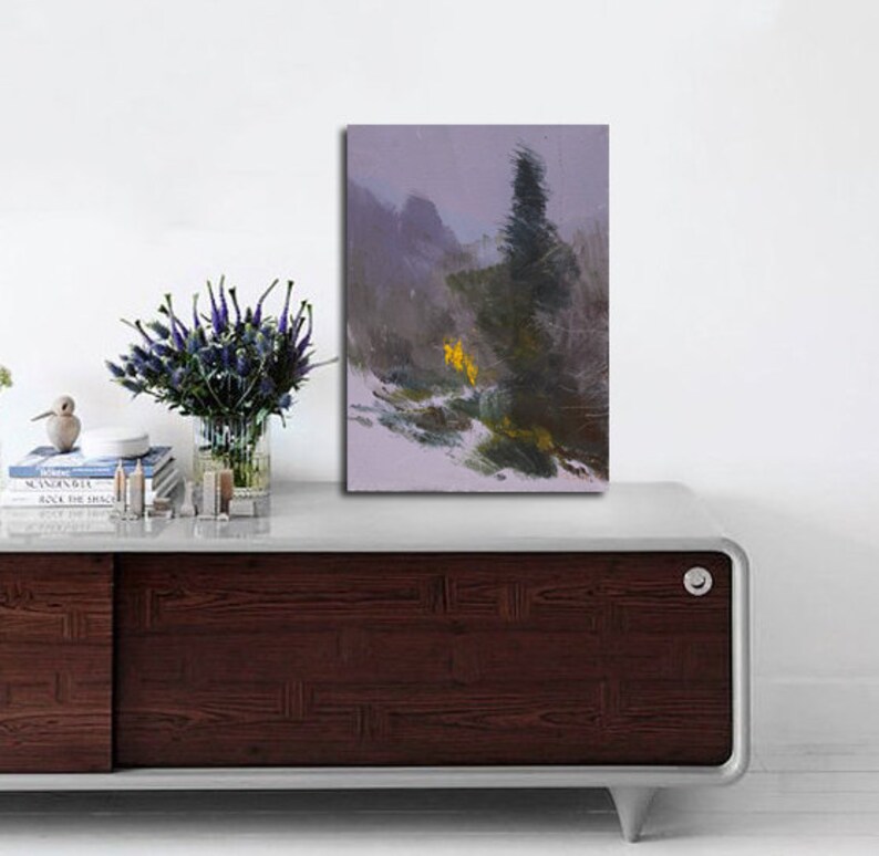 Fine Art Artwork Abstract Painting Modern Landscape Art Etsy