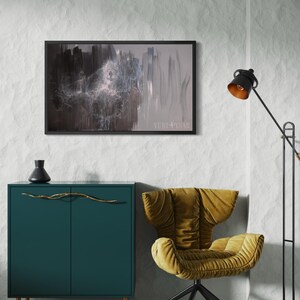 Ballerina Wall Art Canvas | Large Contemporary Art Print for Modern Dance Wall Decor Studio, Ballet Painting Print Dancer image 10