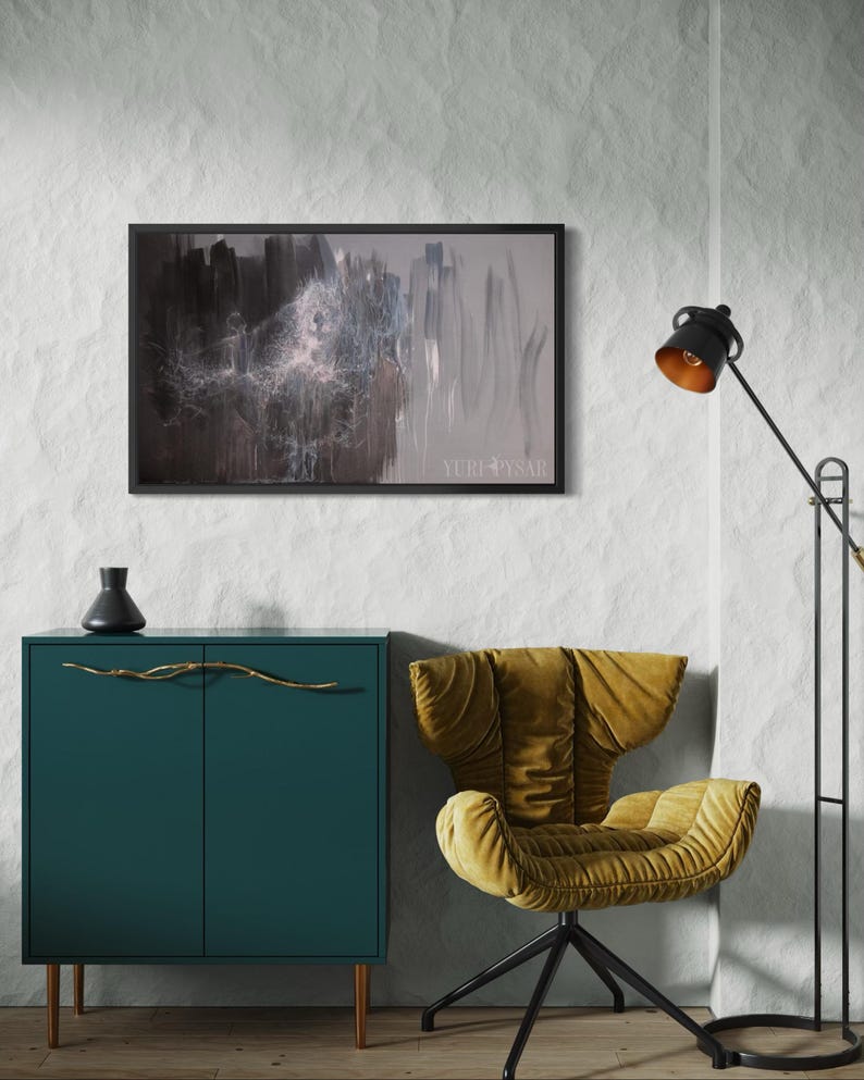 Ballerina Wall Art Canvas | Large Contemporary Art Print for Modern Dance Wall Decor Studio, Ballet Painting Print Dancer image 10