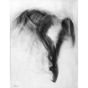 Black and White Print, Ballet Dancer Giclee Art Prints on Canvas, Wall Art Ballerina Art