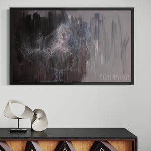 Ballerina Wall Art Canvas | Large Contemporary Art Print for Modern Dance Wall Decor Studio, Ballet Painting Print Dancer image 11