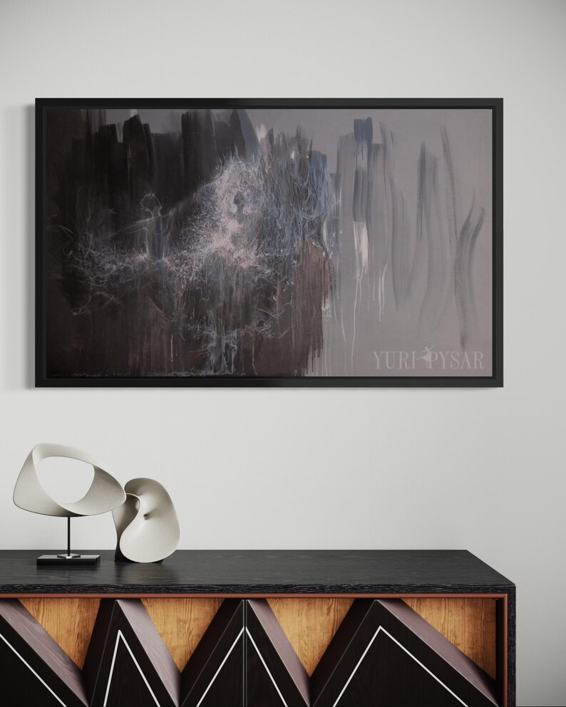 Ballerina Wall Art Canvas | Large Contemporary Art Print for Modern Dance Wall Decor Studio, Ballet Painting Print Dancer image 11