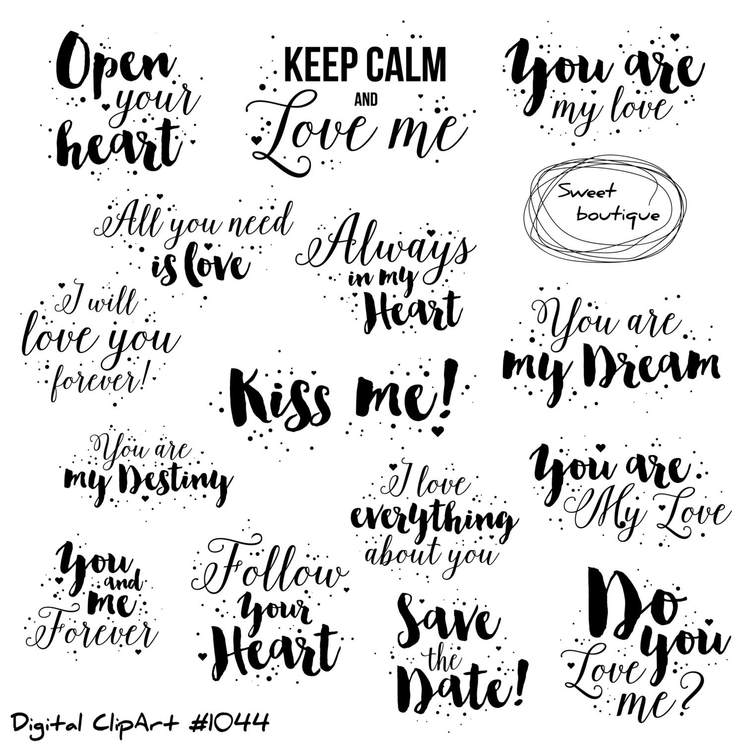 love clipart love quote valentines day clipart quotes love etsy