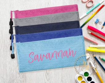 Personalized Pencil Zipper Pouch, Personalized Pencil Cases, Back to School Personalized Pencil Pouches, Personalized Gifts for Teachers