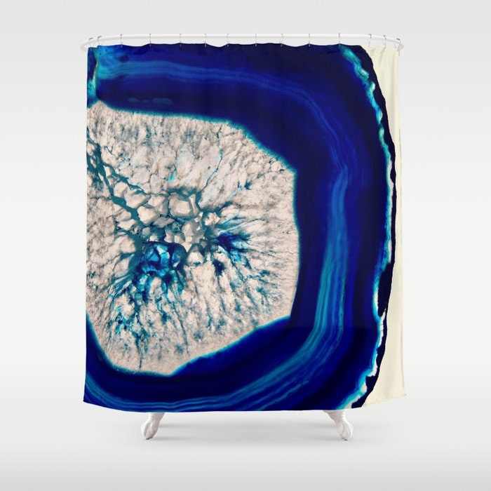 Fabric Shower Curtain Blue Geode Home Decor Fine Art Quality Fabric Shower Curtain Blue Geode Home Decor Fine Art Quality Accent Photography Rdelean