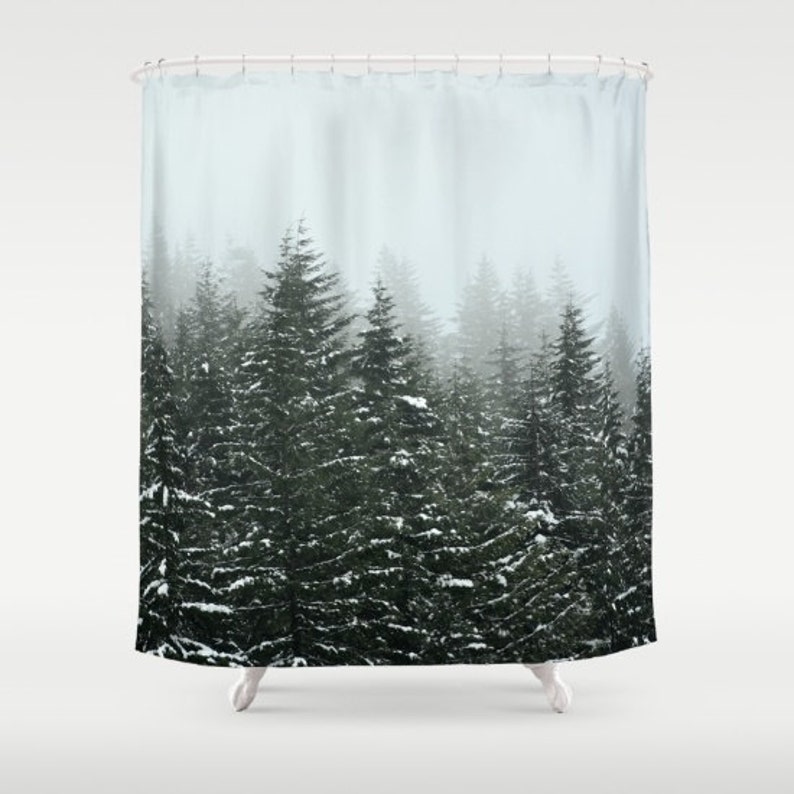 Shower Curtain Bathroom WIlderness Rustic Home Decor Etsy