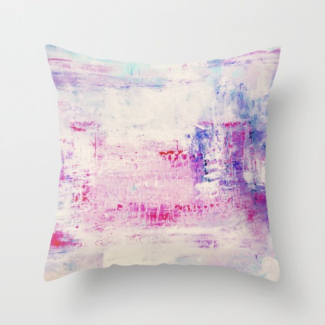 Throw Pillow Case Cover Abstract Pink Purple Home Decor Etsy