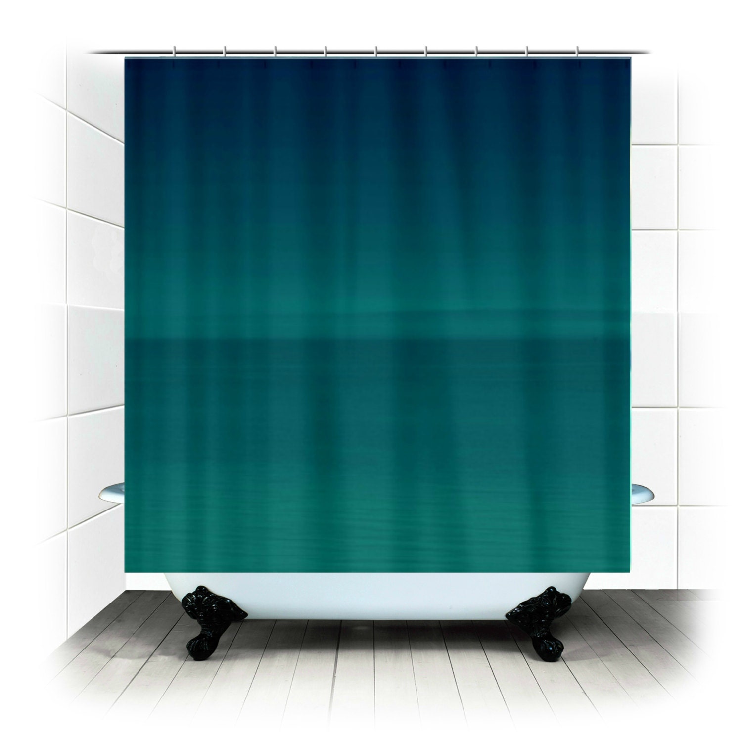 Fabric Shower Curtain Photography RDelean bathroom Etsy