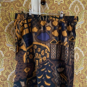 Marimekko custom made vintage skirt in well known pattern / Large / Finland Scandinavian design