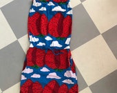 Vintage Marimekko Dress Sun Dress Strawberry Size X Small Finland