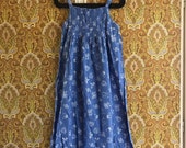 Vintage Marimekko Dress 1970 39 s Size 34, 6, x small - Small-Medium Finland Baby Blue Floral Sun Dress