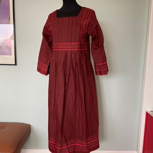 Vintage Marimekko Dress 1960-70 / Folklore Finland / Size 34 - 6 but in a wide model