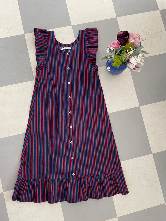 Vintage Marimekko Dress Reversable Apron dress / … - image 2