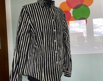 ヴィンテージ マリメッコ ヨカポイカ シャツ：1970年代 ストライプ
