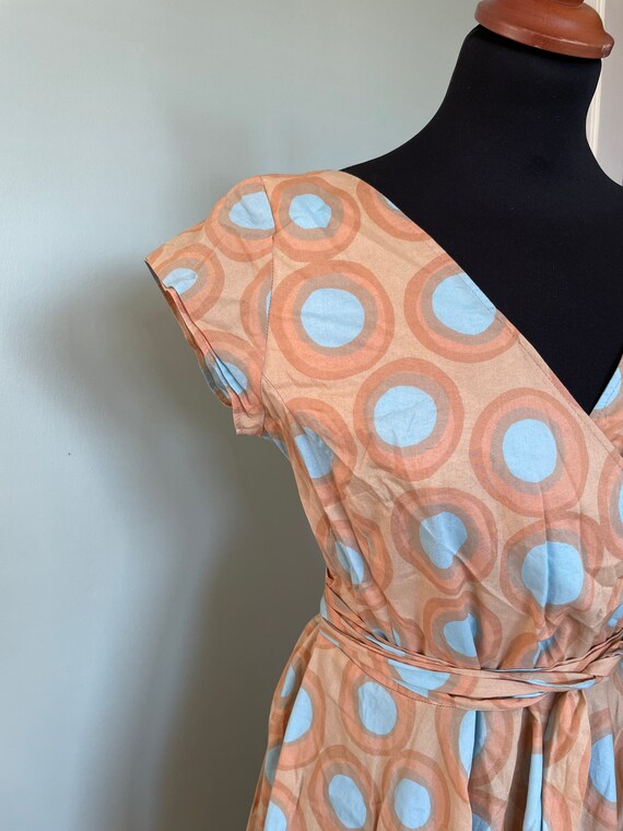 Vintage Marimekko Dress Wrap Around 50s style Dre… - image 2