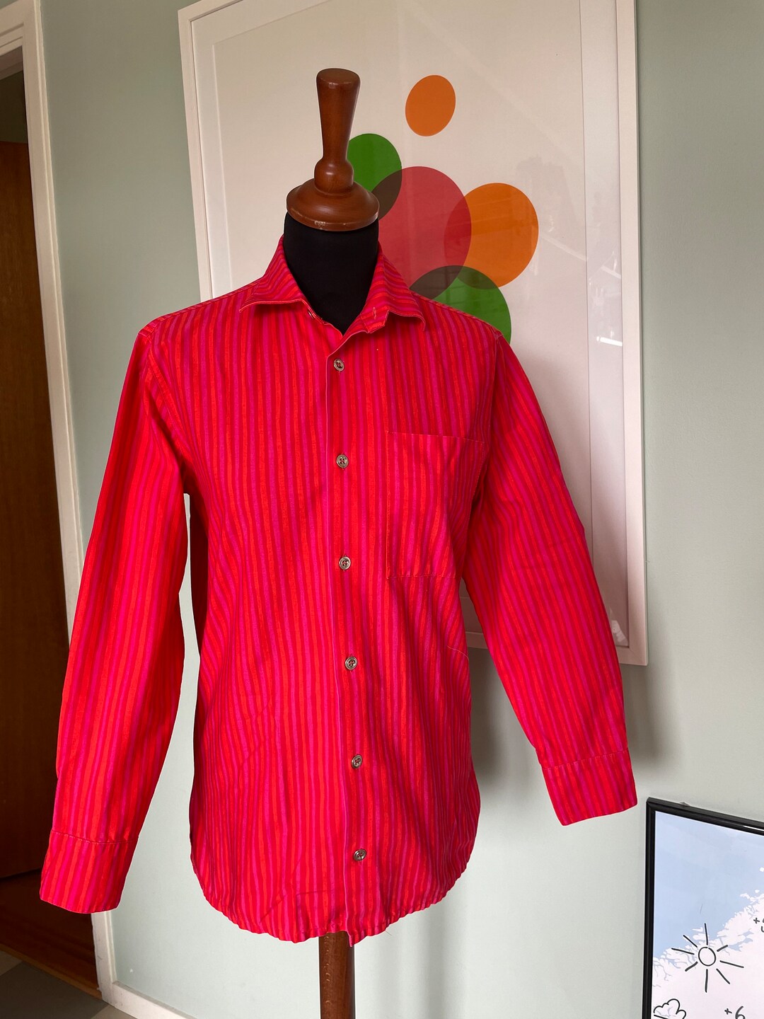 ヴィンテージ マリメッコ ヨカポイカ シャツ：1980年代 ストライプ