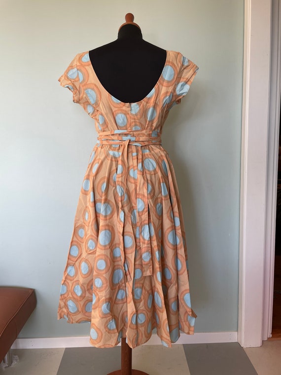 Vintage Marimekko Dress Wrap Around 50s style Dre… - image 5