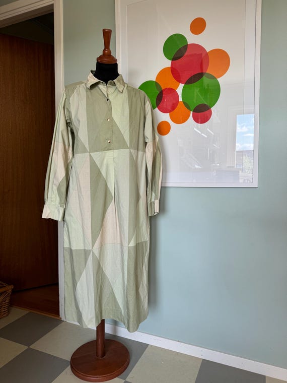 Vintage Marimekko Dress / Size 40 , 12 , Small-medium / Finland Square Shirt Dress / Dusty Green Blocks - Etsy Vintage Marimekko Dress / Size 40 , 12 , Small-medium / Finland Square Shirt Dress / Dusty Green Blocks - Etsy