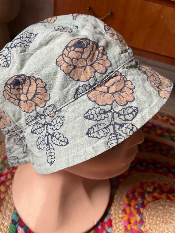 Vintage Marimekko sun hat with flowers / one size… - image 6