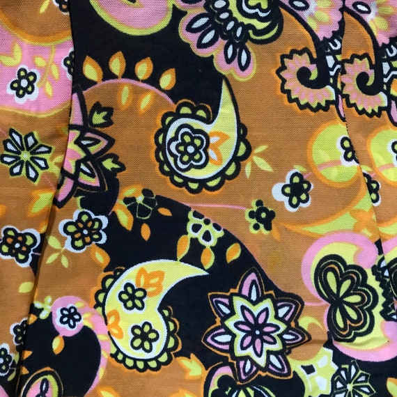 Fun Paisley Swimsuit Pink Orange Retro / EUR 42 -… - image 3