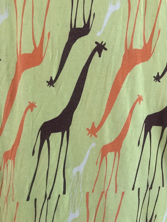 Marimekko vintage dress / yellow Giraffe stretch … - image 6