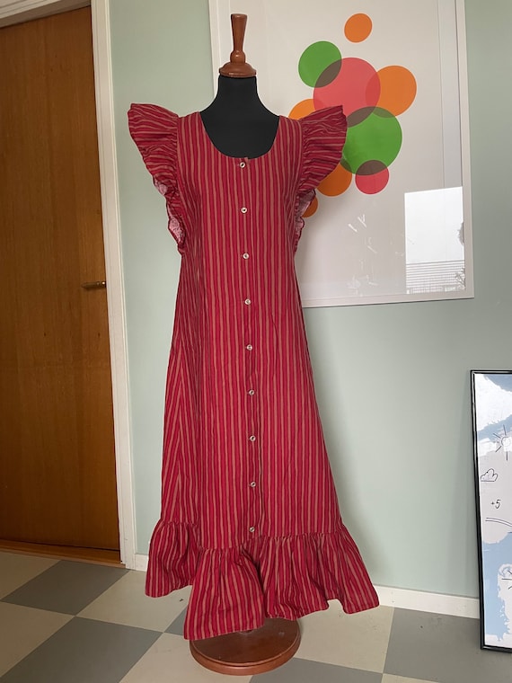 Vintage Marimekko Dress Reversable Apron dress / E