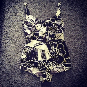 Vintage Triumph Floral Swimsuit / Medium - Large / 1960&#39;s retro One Piece