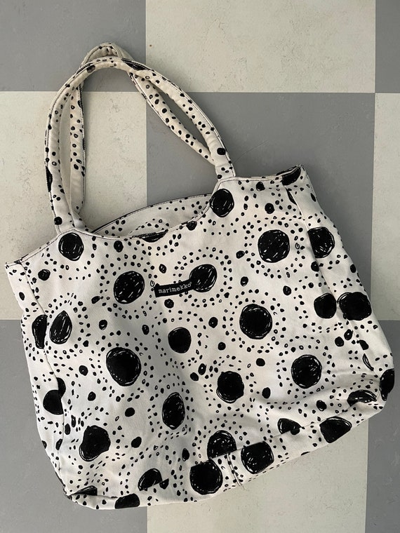 Vintage Marimekko Big Hand Bag Shoulder Bag / 199… - image 1