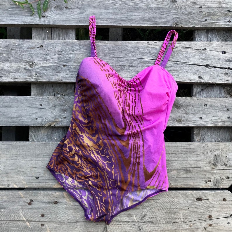 Vintage Bathing Suit Sunflair / Size 42 Large Swimsuit / Etsy Canada