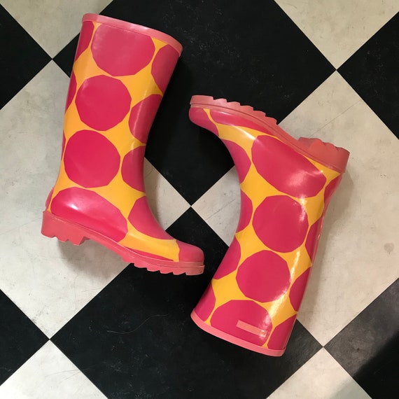 Vintage Marimekko Rubber Boots / Soo cute and keep