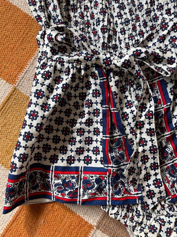 Vintage cotton Sun Dress/ Size 38 Small  Medium /… - image 3