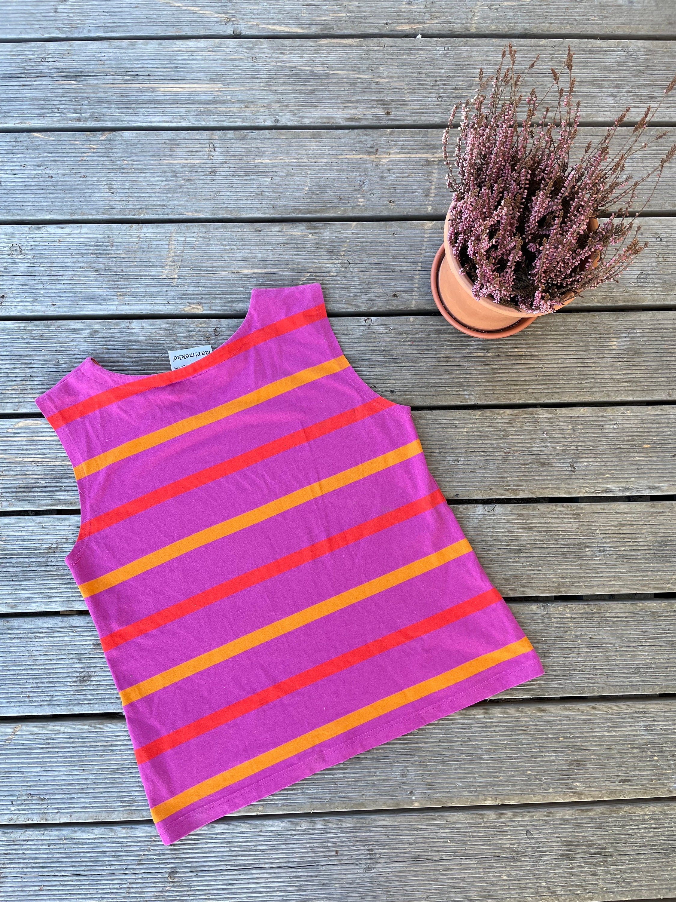 Vintage Marimekko Sleeveless Top / Size Small / 1990s