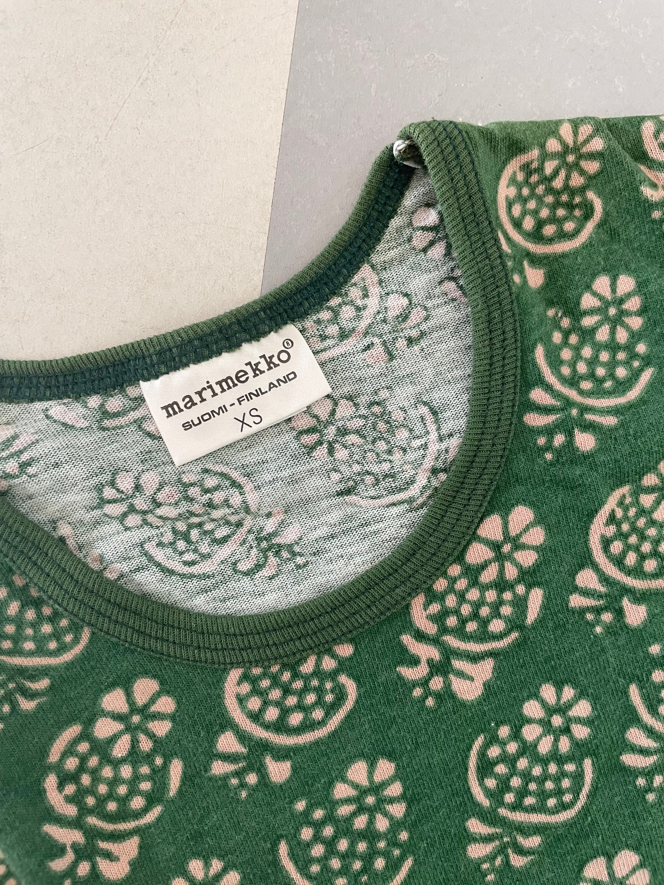 Vintage Marimekko Shirt Top / Size X Small - Small/ Finland