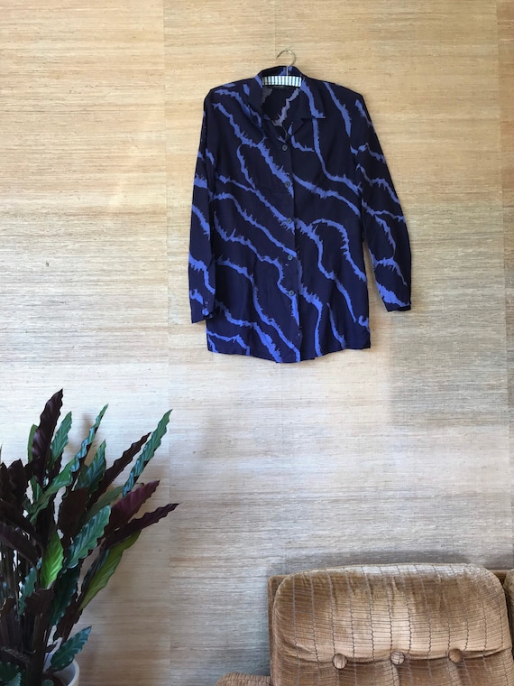 Vintage Marimekko Shirt / Medium / 1990 Finland /V