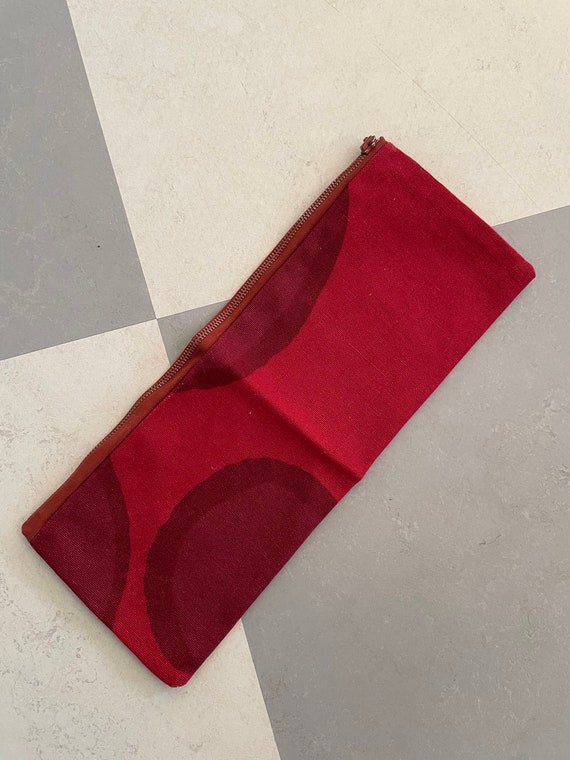Vintage Marimekko Purse Small Bag / Finland / Red… - image 5