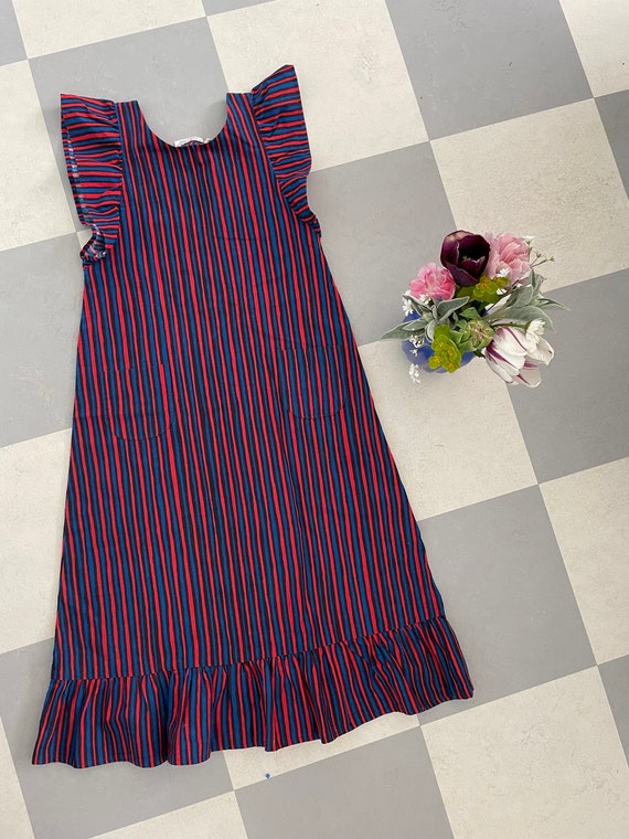 Vintage Marimekko Dress Reversable Apron dress / … - image 9