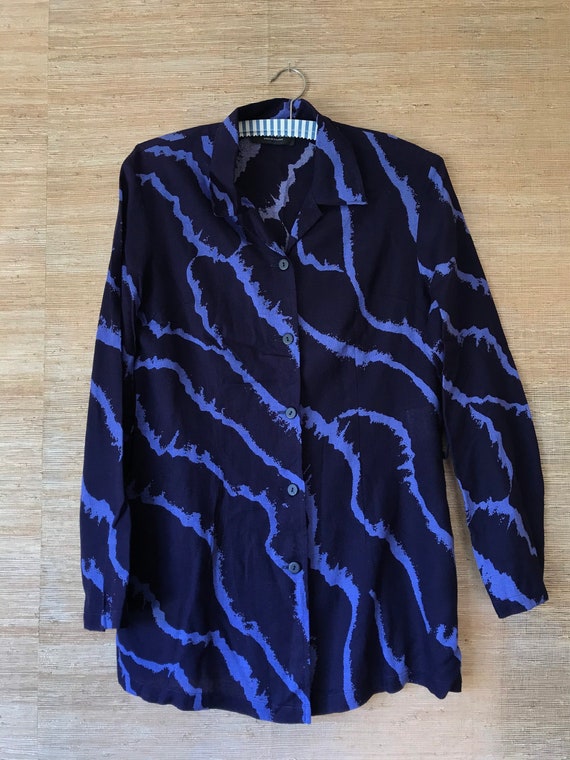 Vintage Marimekko Shirt / Medium / 1990 Finland /… - image 2