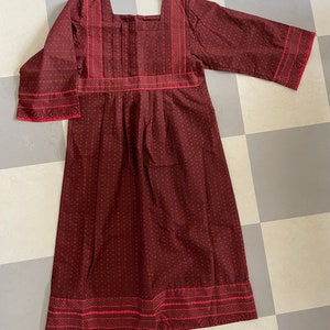 Vintage Marimekko Dress 1960/ Folklore Finland / Size 34 -but in a wide model