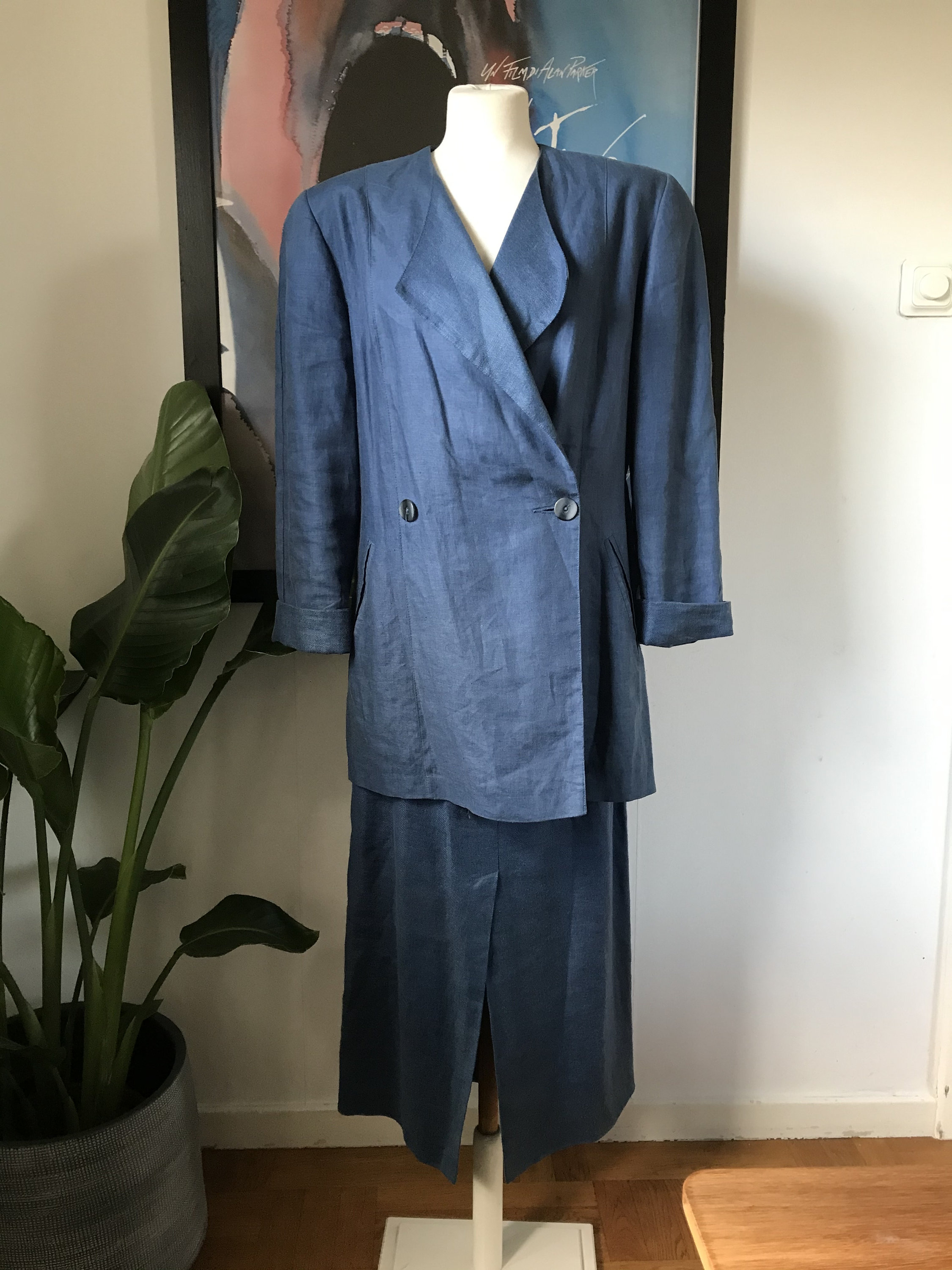 Rare Marimekko Vintage Set With Blazer and Skirt / Size 38